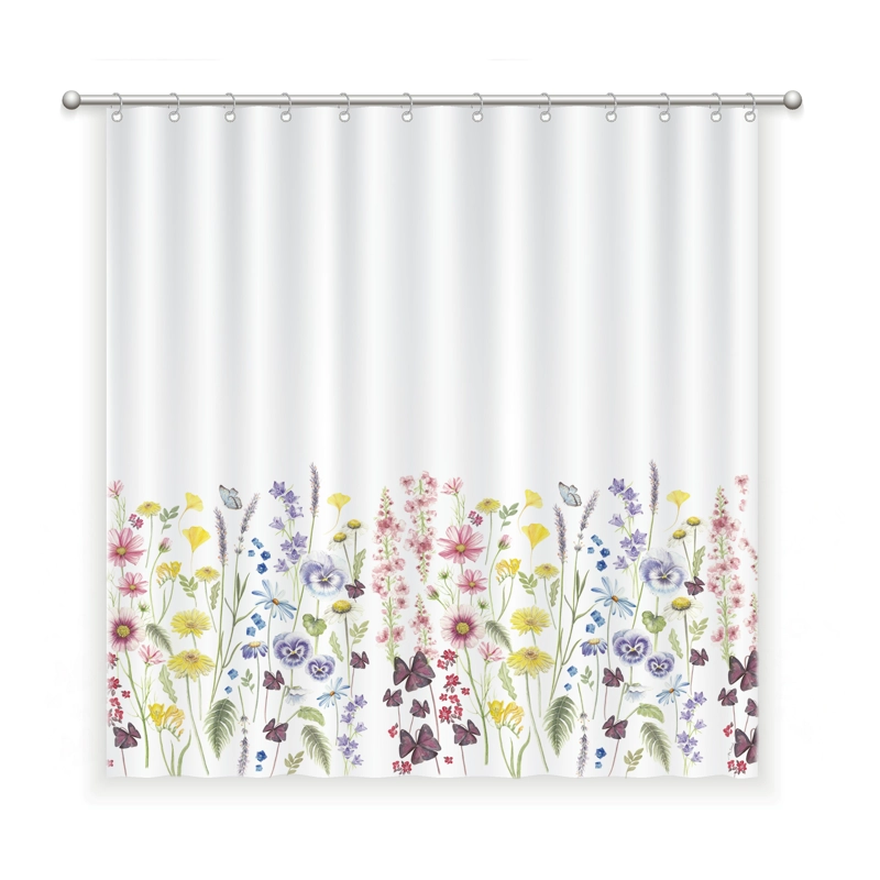 CORTINA DE BAÑO ALGODÓN PRIMAVERA MULTICOLOR - 1
