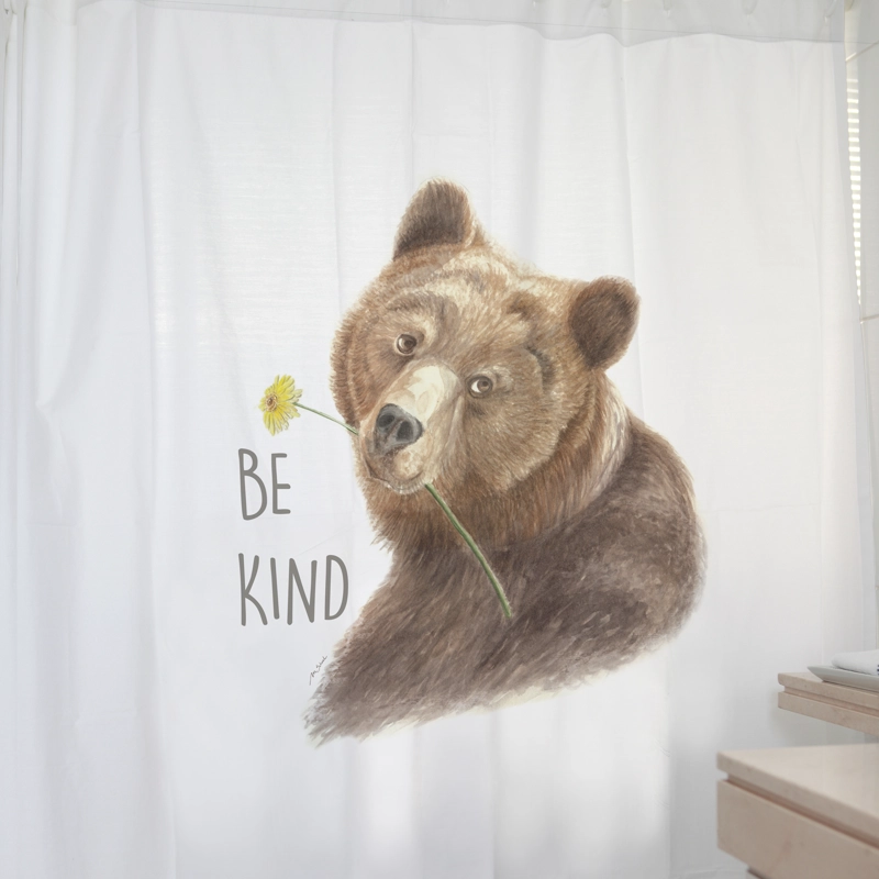 CORTINA DE BAÑO ALGODÓN OSO AMABLE - 2
