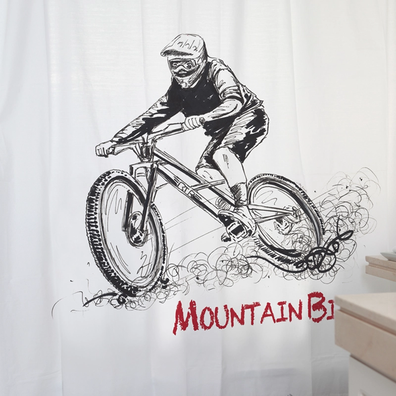 CORTINA DE BAÑO ALGODÓN MOUNTAIN BIKE - 2