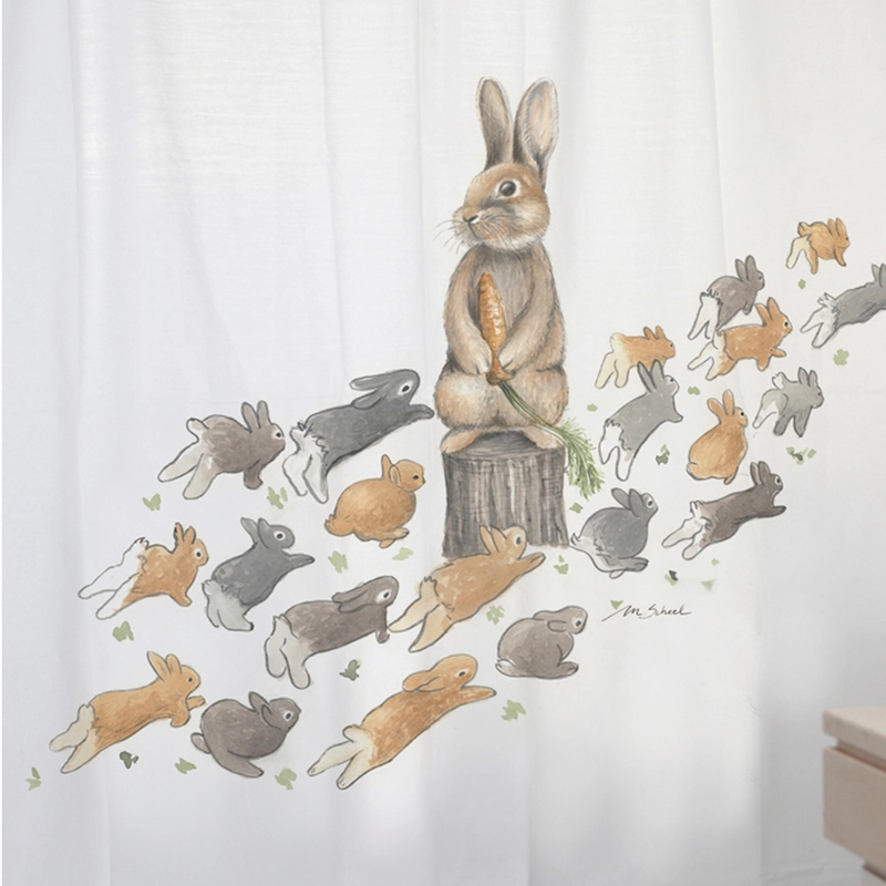 CORTINA DE BAÑO ALGODÓN PEDRO RABBIT - 2