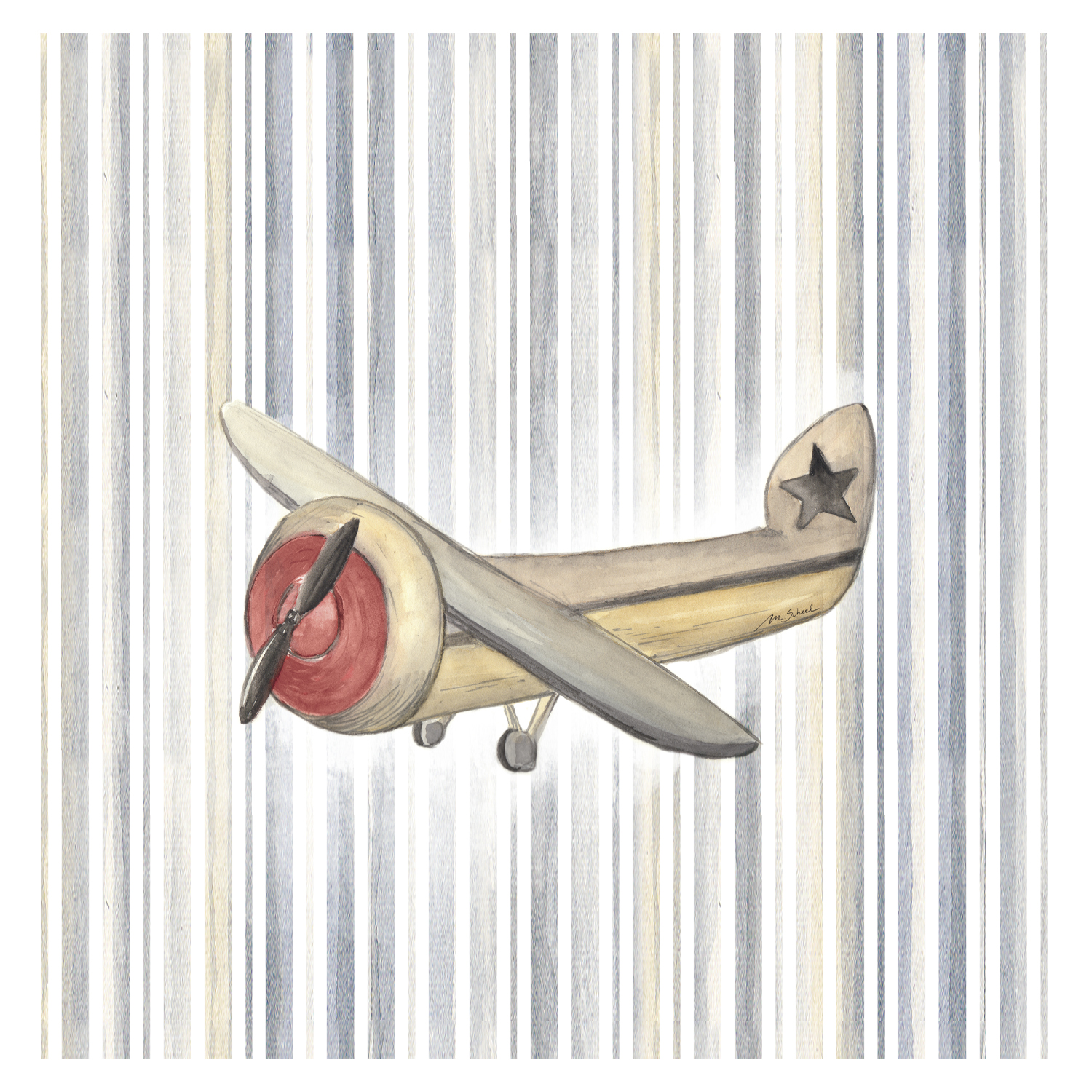 CUBREPLUMÓN MARGARITA SCHEEL PARA CASA ALVARINHO ALGODÓN BLANCO ESTAMPADO CUNA AVIÓN - 2