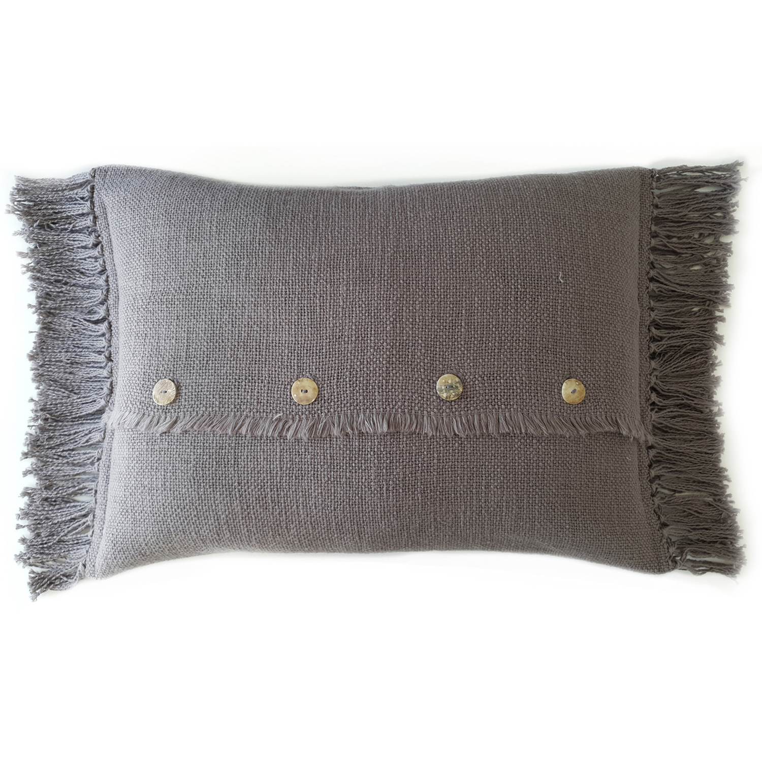 COJÍN CASA ALVARINHO TELAR ALGODÓN TAUPÉ 60 X 40 CM TAUPE - 1