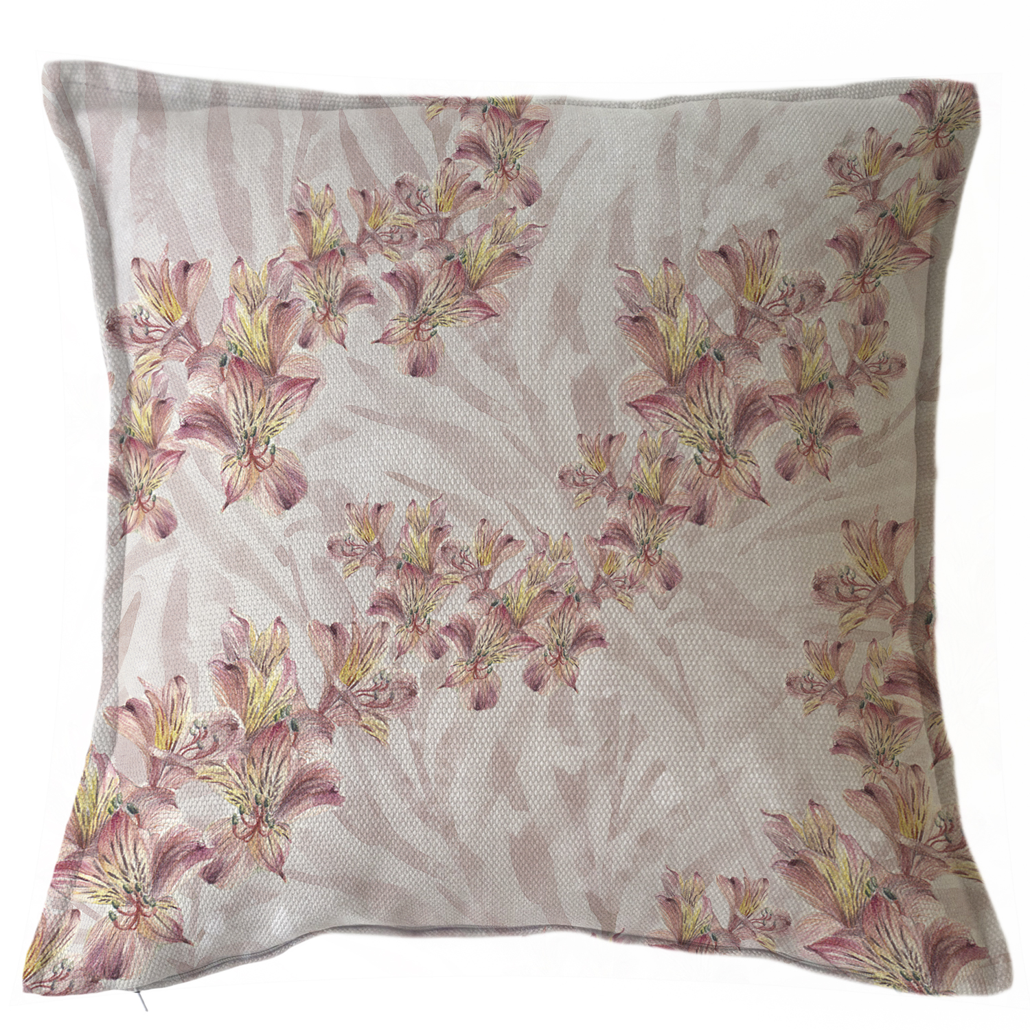 FUNDA COJÍN MARGARITA SCHEEL PARA CASA ALVARINHO MARISA ASTROMELIAS 45 X 45 CM MULTICOLOR - 1