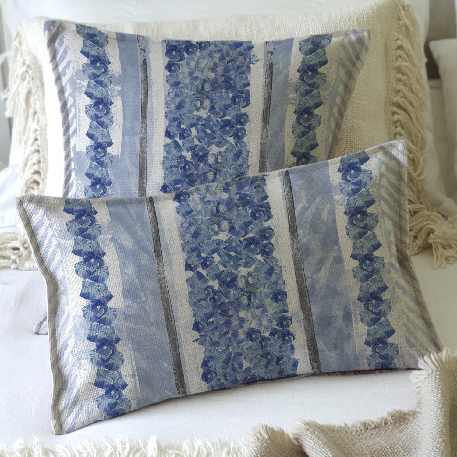 FUNDA COJÍN MARGARITA SCHEEL PARA CASA ALVARINHO MARISA HORTENSIAS 50 X 30 CM MULTICOLOR - 2