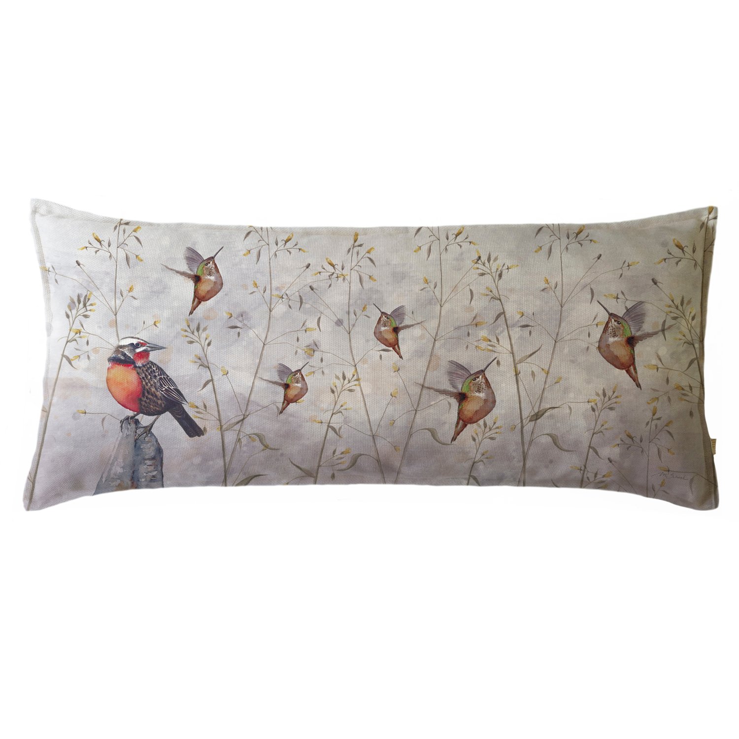 COJÍN MARGARITA SCHEEL PARA CASA ALVARINHO MARISA LLOICA PICAFLORES XL 90 X 40 CM MULTICOLOR - 1