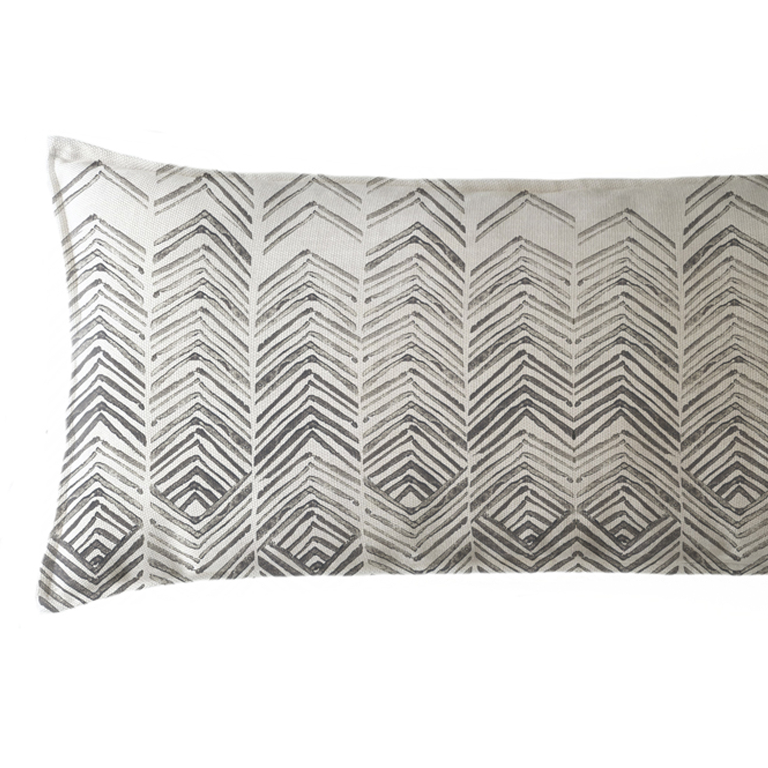 COJÍN MARGARITA SCHEEL PARA CASA ALVARINHO MARISA ABSTRACTO ESPIGAS XL 90 X 40 CM GRIS - 2