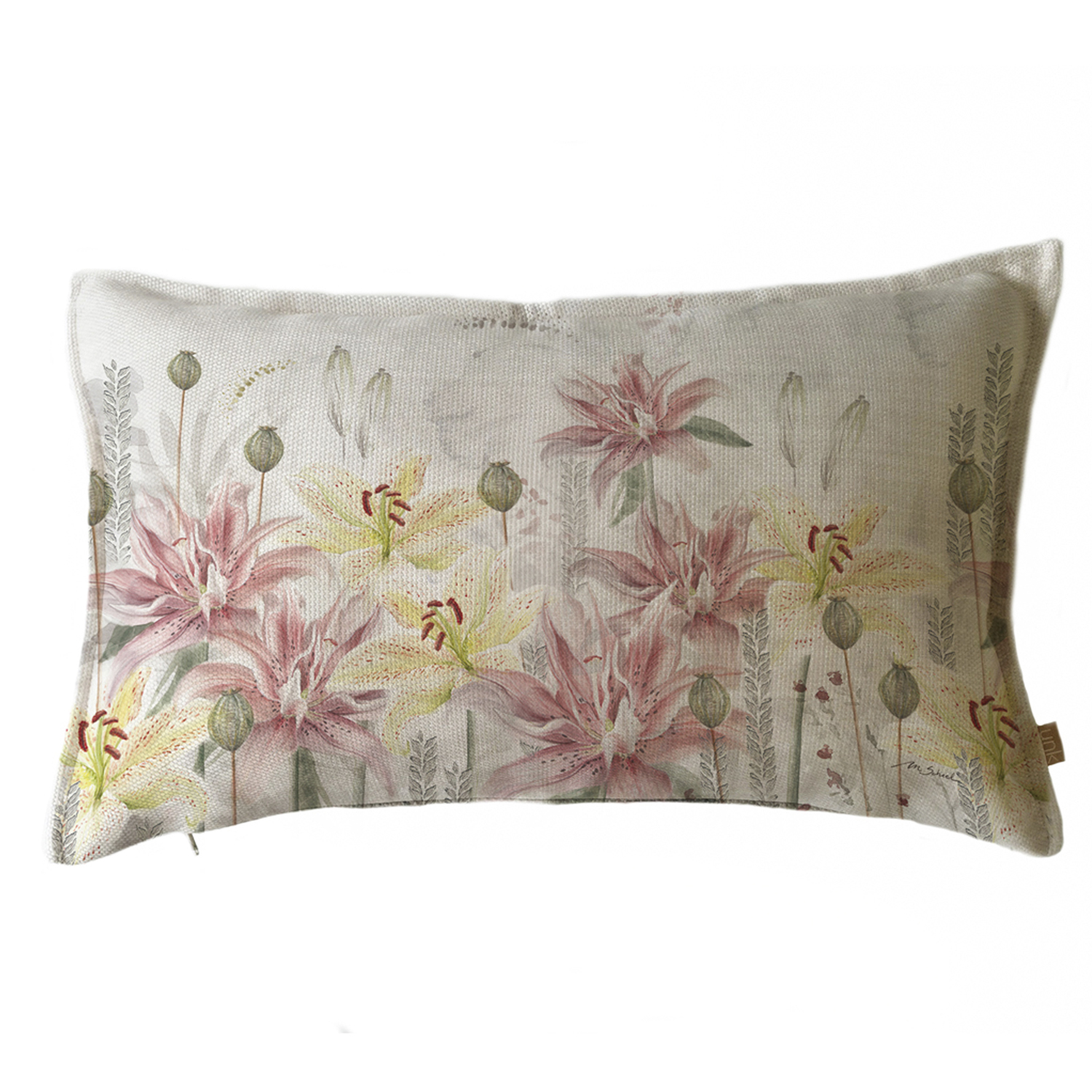 FUNDA COJÍN MARGARITA SCHEEL PARA CASA ALVARINHO MARISA LILIUM 50 X 30 CM MULTICOLOR - 1
