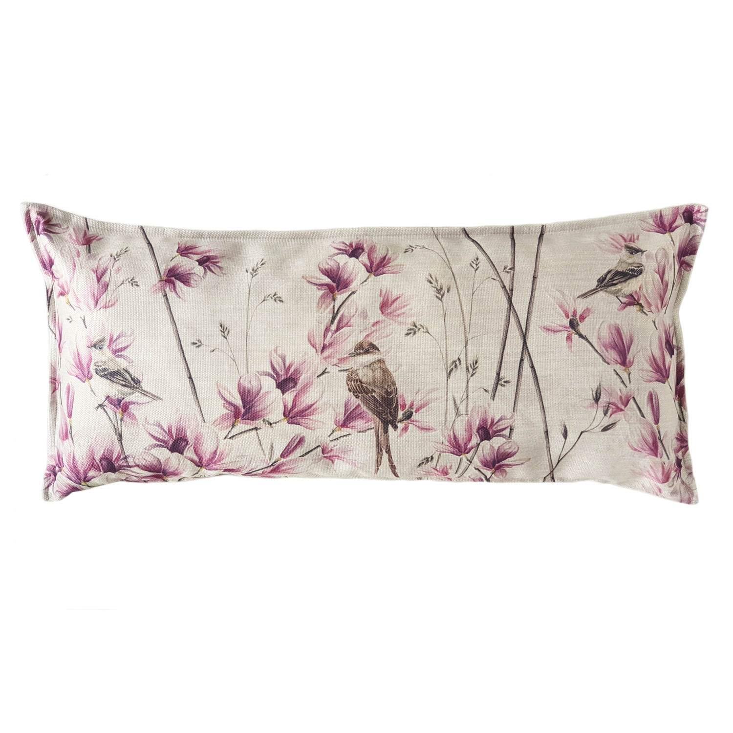 FUNDA COJÍN MARISA MAGNOLIA Y PAJARITOS XL 90 X 40 CM MULTICOLOR - 1