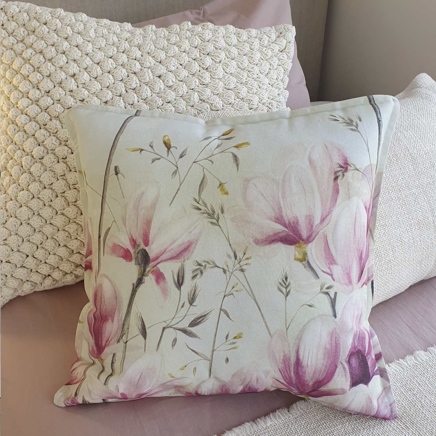 FUNDA COJÍN MARGARITA SCHEEL PARA CASA ALVARINHO ALGODÓN MAGNOLIA 45 X 45 CM MULTICOLOR - 2