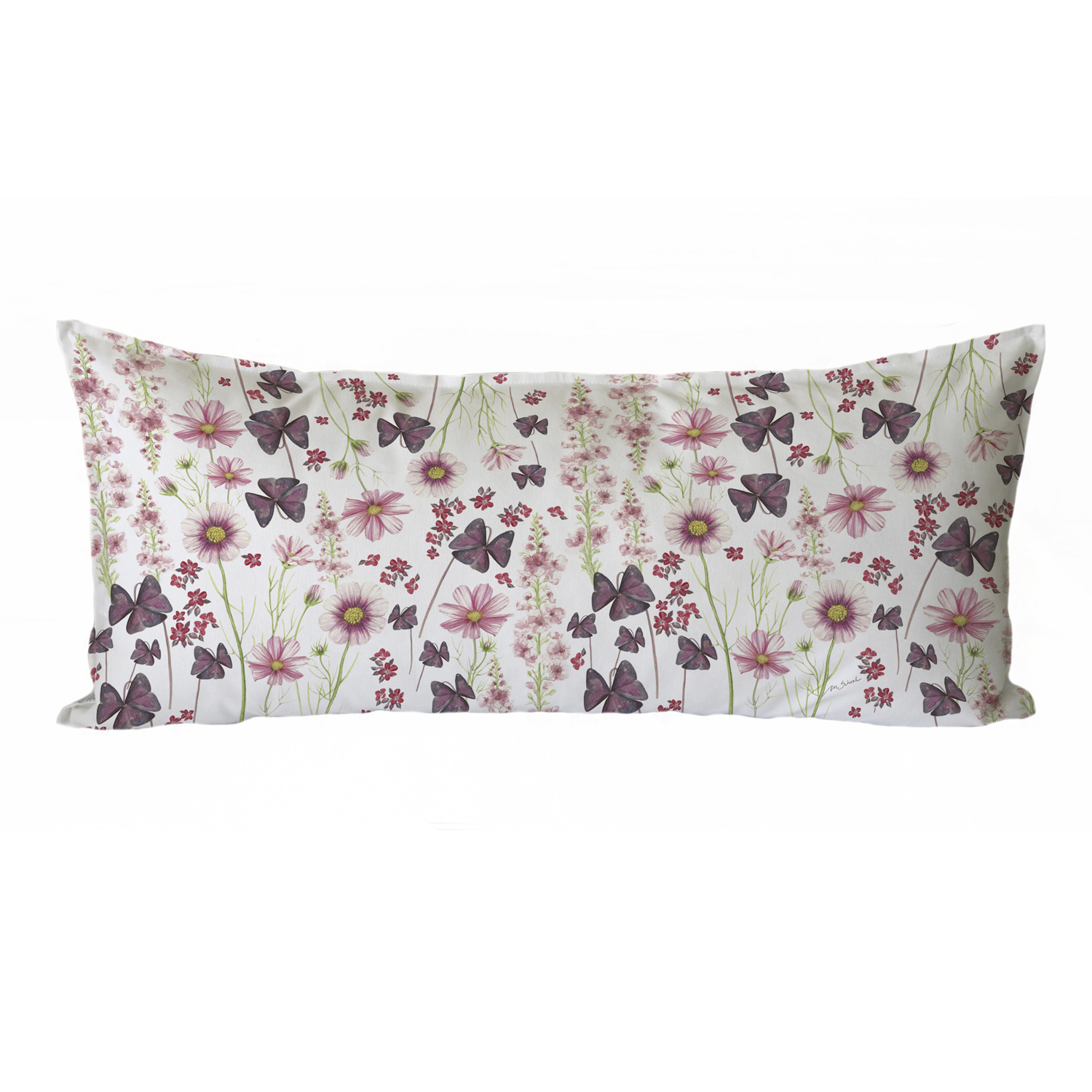 COJIN MARGARITA SCHEEL PARA CASA ALVARINHO ALGODON PRIMAVERA XL 90 X 40 CM ROSA