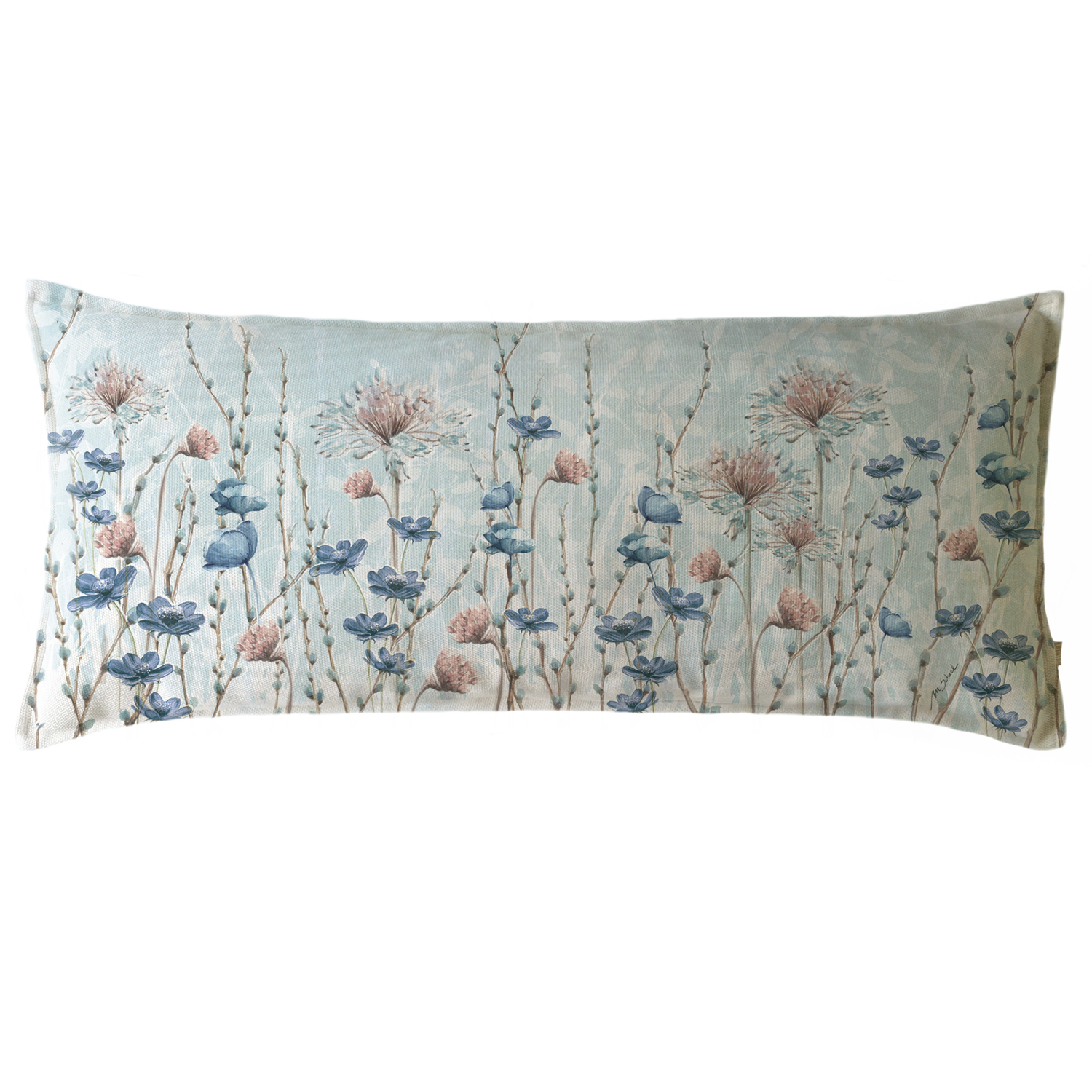 FUNDA COJÍN MARGARITA SCHEEL PARA CASA ALVARINHO BROTES INVIERNO XL 90 X 40 CM MULTICOLOR - 1