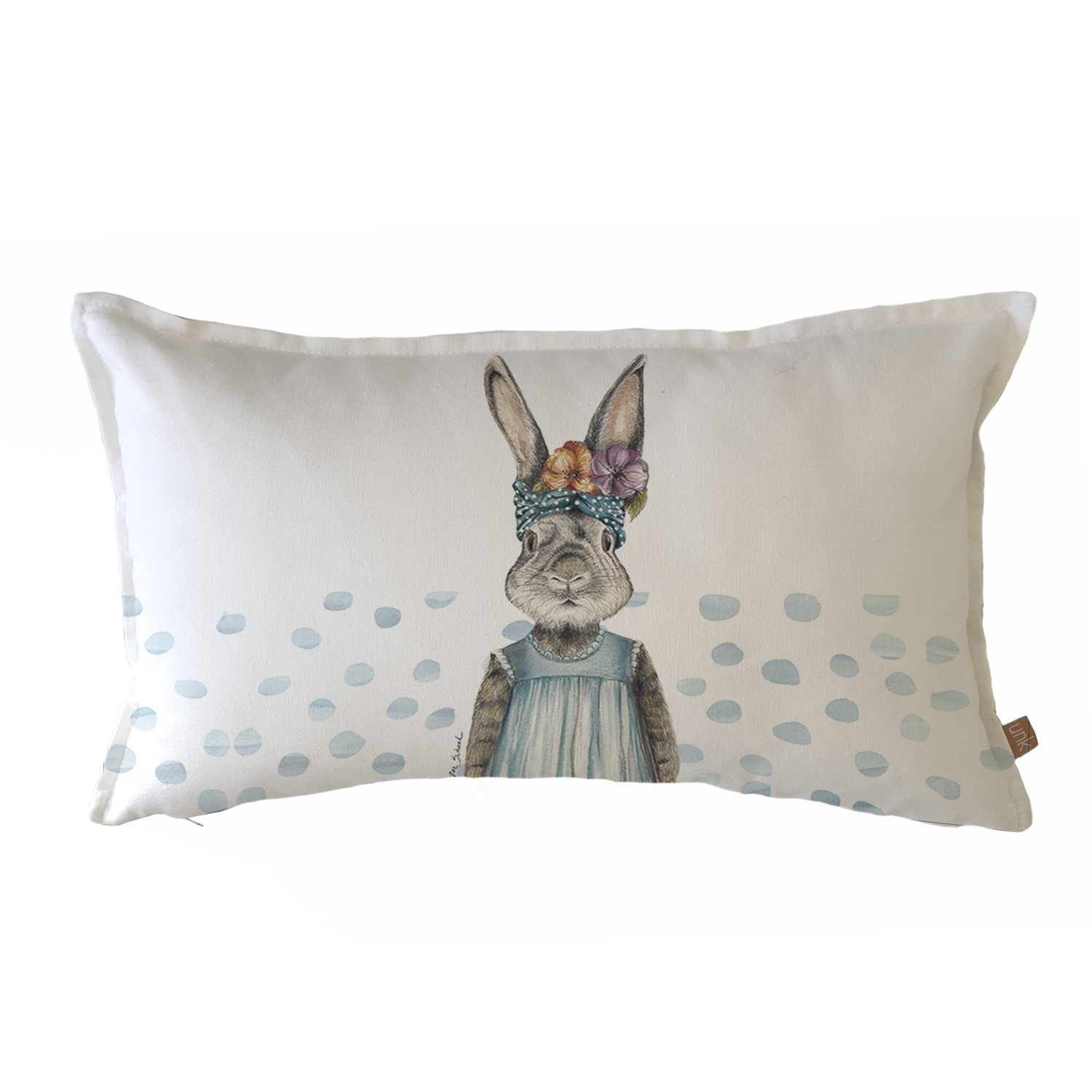 FUNDA COJÍN MARGARITA SCHEEL PARA CASA ALVARINHO ALGODÓN CONEJA FLORA 50 X 30 CM MULTICOLOR - 1