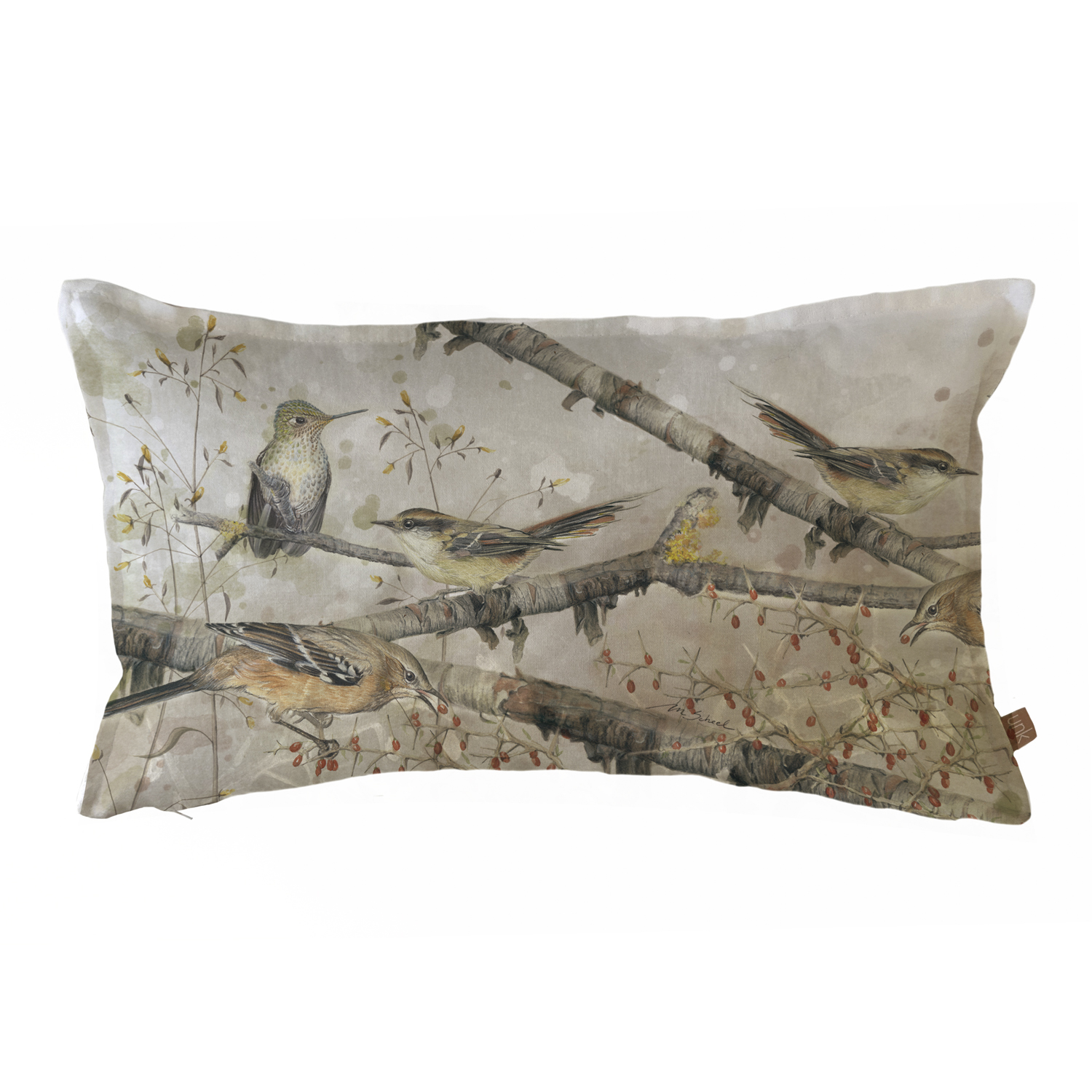 FUNDA COJÍN MARGARITA SCHEEL PARA CASA ALVARINHO ALGODÓN MIX RAYADITO 50 X 30 CM MULTICOLOR - 1