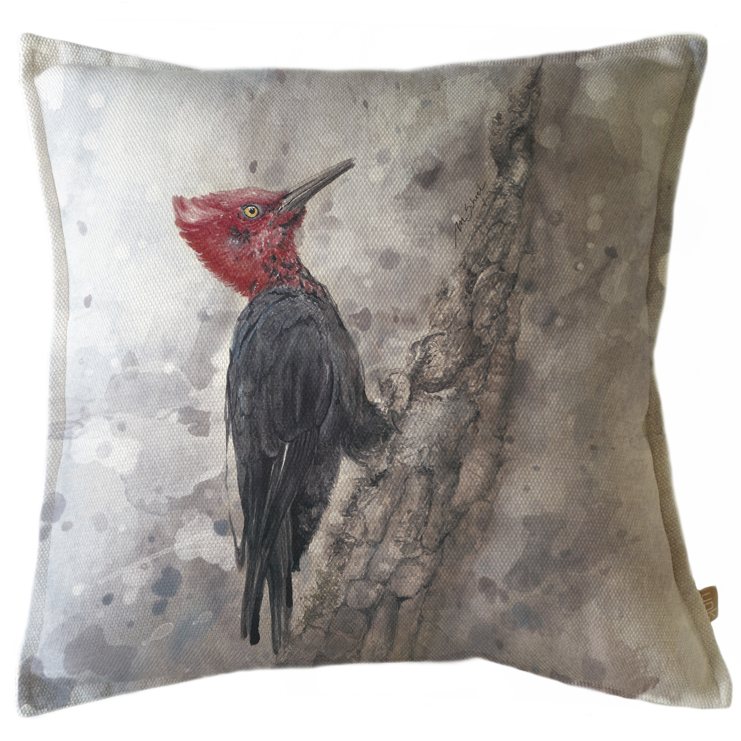 FUNDA COJIN MARGARITA SCHEEL PARA CASA ALVARINHO MARISA CARPINTERO 45 X 45 CM NEGRO
