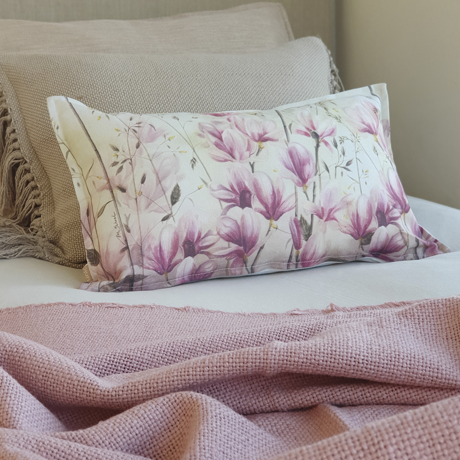 FUNDA COJÍN MARGARITA SCHEEL PARA CASA ALVARINHO ALGODÓN MAGNOLIA 50 X 30 CM MULTICOLOR - 2