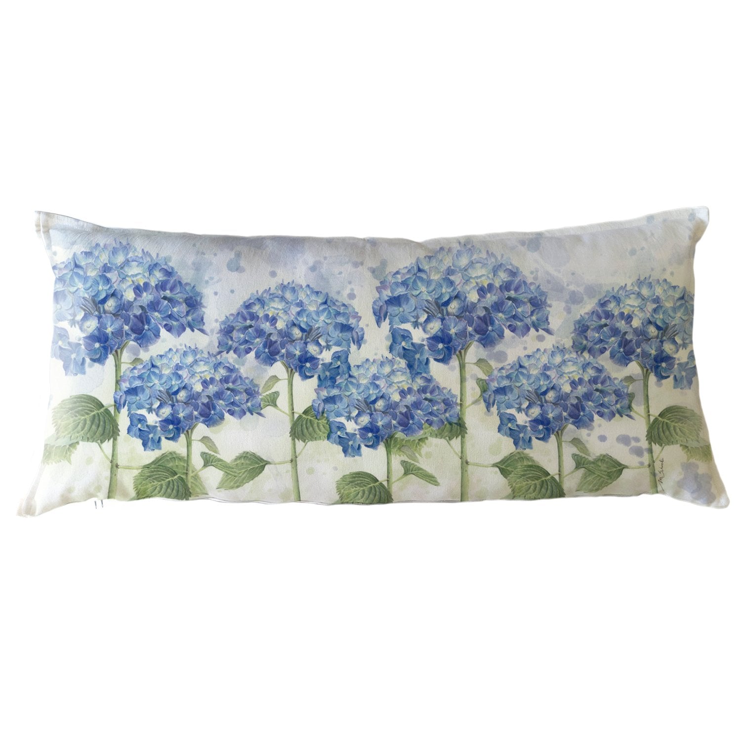 COJÍN MARGARITA SCHEEL PARA CASA ALVARINHO ALGODÓN HORTENSIAS XL 90 X 40 CM MULTICOLOR - 1