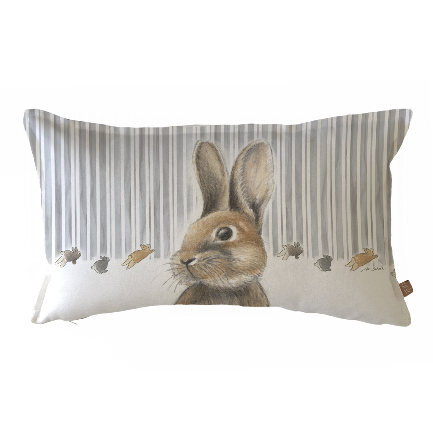 FUNDA COJÍN ALGODÓN PEDRO RABBIT Y CONEJITOS 50 X 30 CM MULTICOLOR - 1