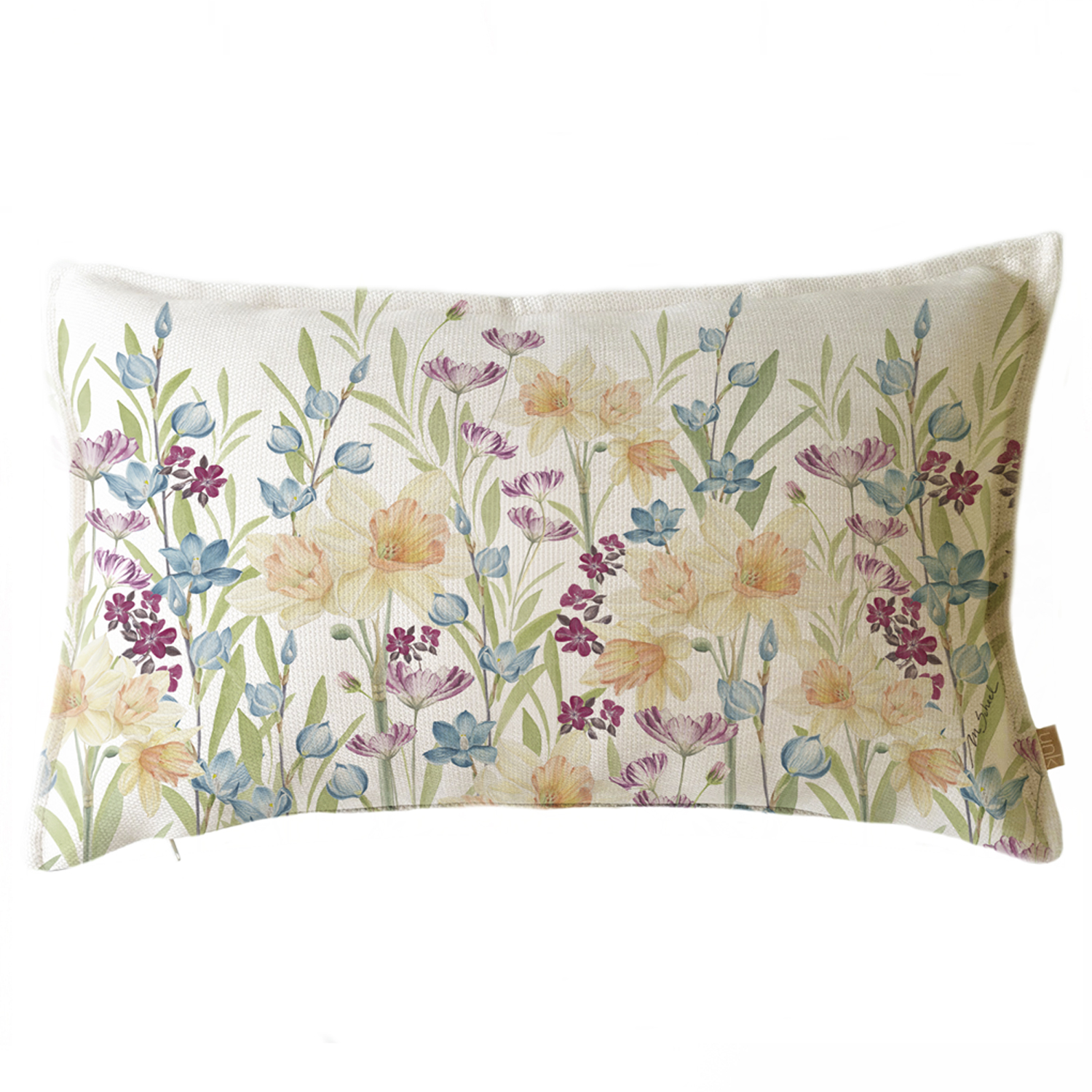 FUNDA COJÍN MARGARITA SCHEEL PARA CASA ALVARINHO MARISA NARCISOS 50 X 30 CM MULTICOLOR - 1