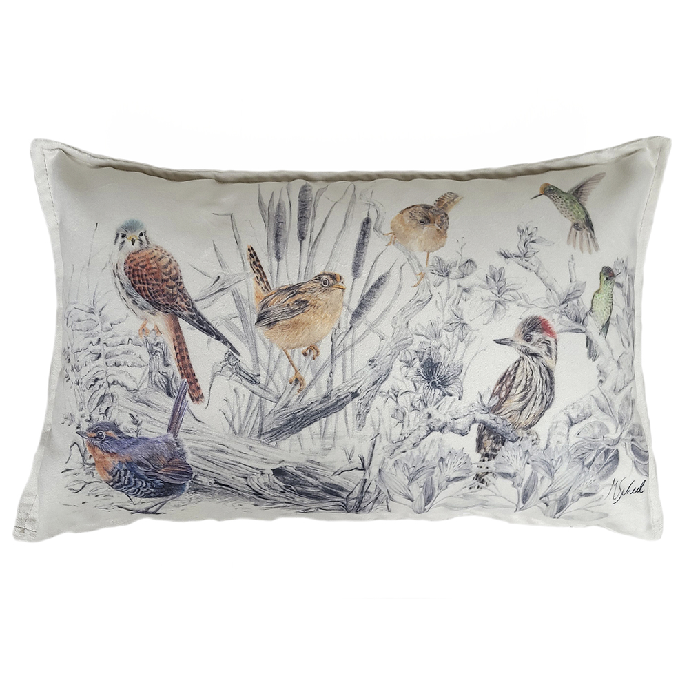 FUNDA COJIN MARGARITA SCHEEL PARA CASA ALVARINHO VELVET ENCANTO NATIVO 50 X 30 CM MULTICOLOR