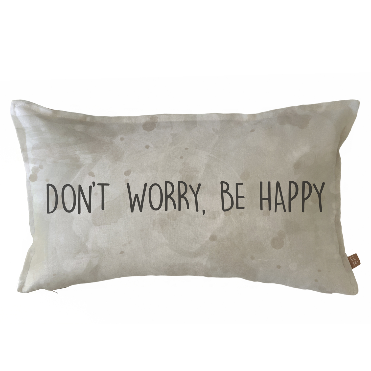 FUNDA COJÍN MARGARITA SCHEEL PARA CASA ALVARINHO ALGODÓN DONT WORRY BE HAPPY 50 X 30 CM MULTICOLOR - 1
