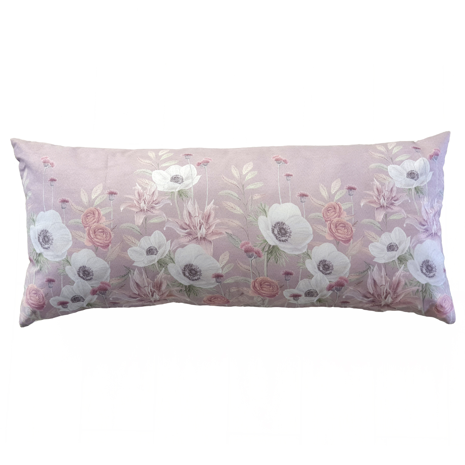 COJÍN MARGARITA SCHEEL PARA CASA ALVARINHO GAMUZA ANÉMONE XL 90 X 40 CM BLANCO - 1