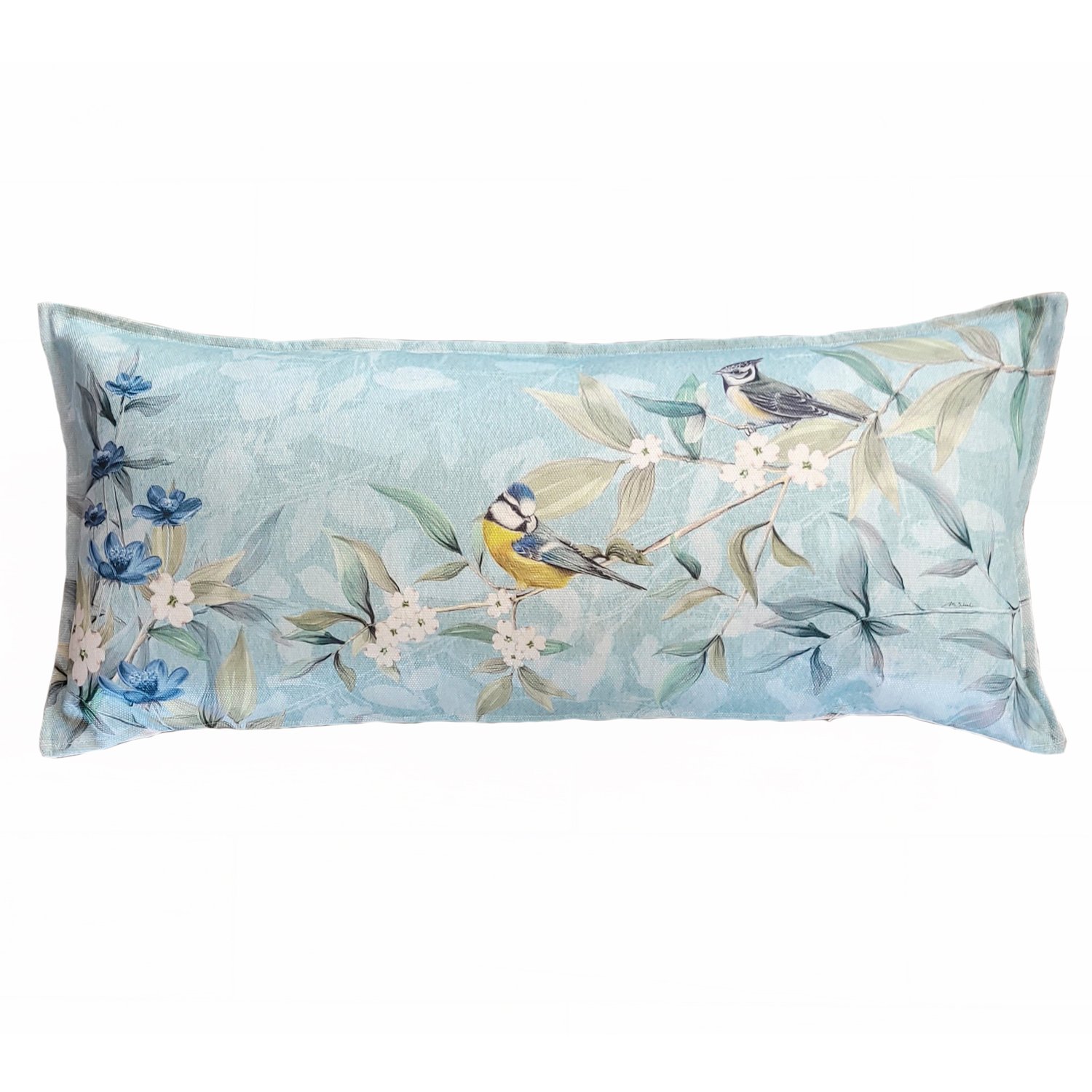 COJÍN MARGARITA SCHEEL PARA CASA ALVARINHO MARISA ALLEGRO XL 90 X 40 CM TURQUESA - 1
