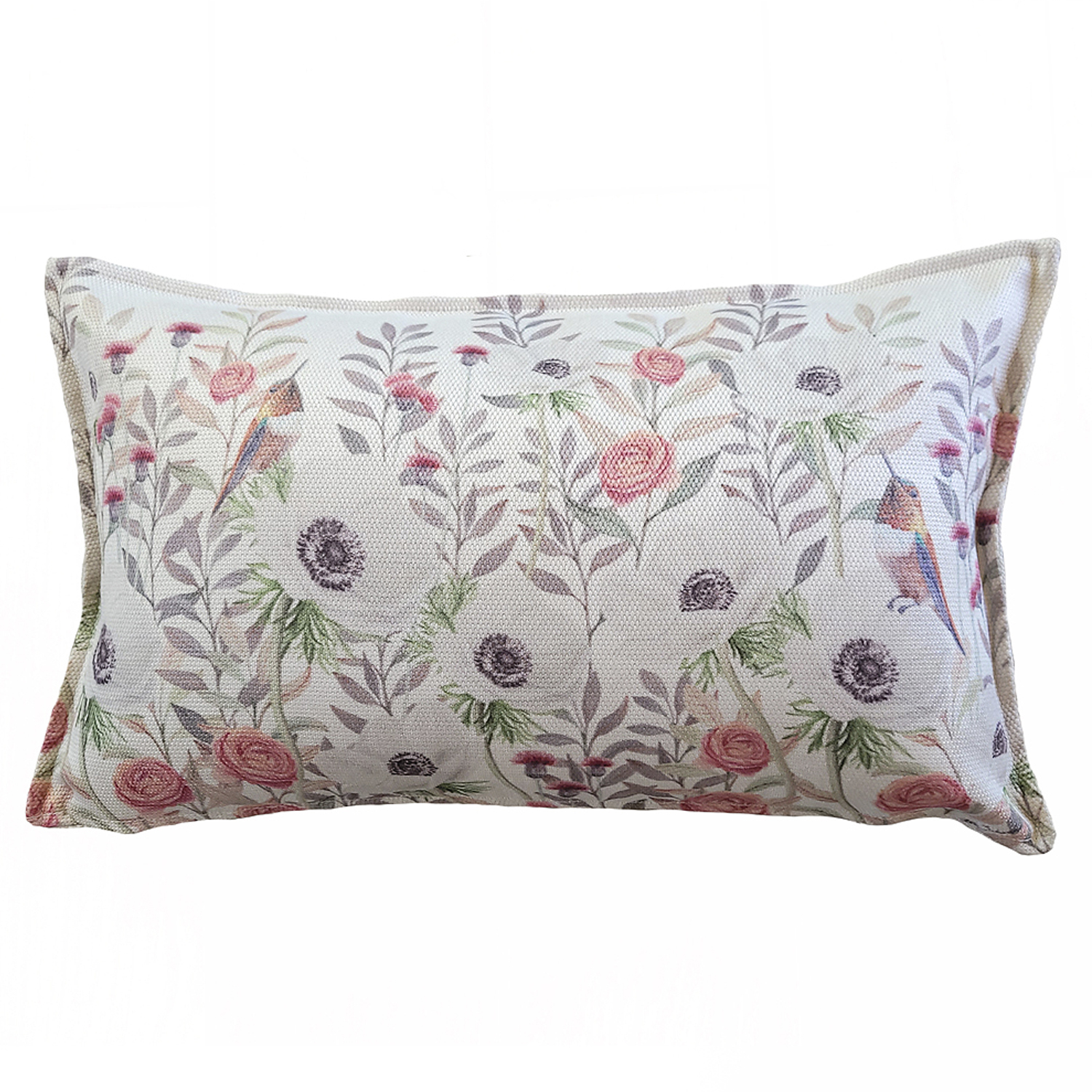 FUNDA COJIN MARGARITA SCHEEL PARA CASA ALVARINHO MARISA ANEMONE 50 X 30 CM BLANCO