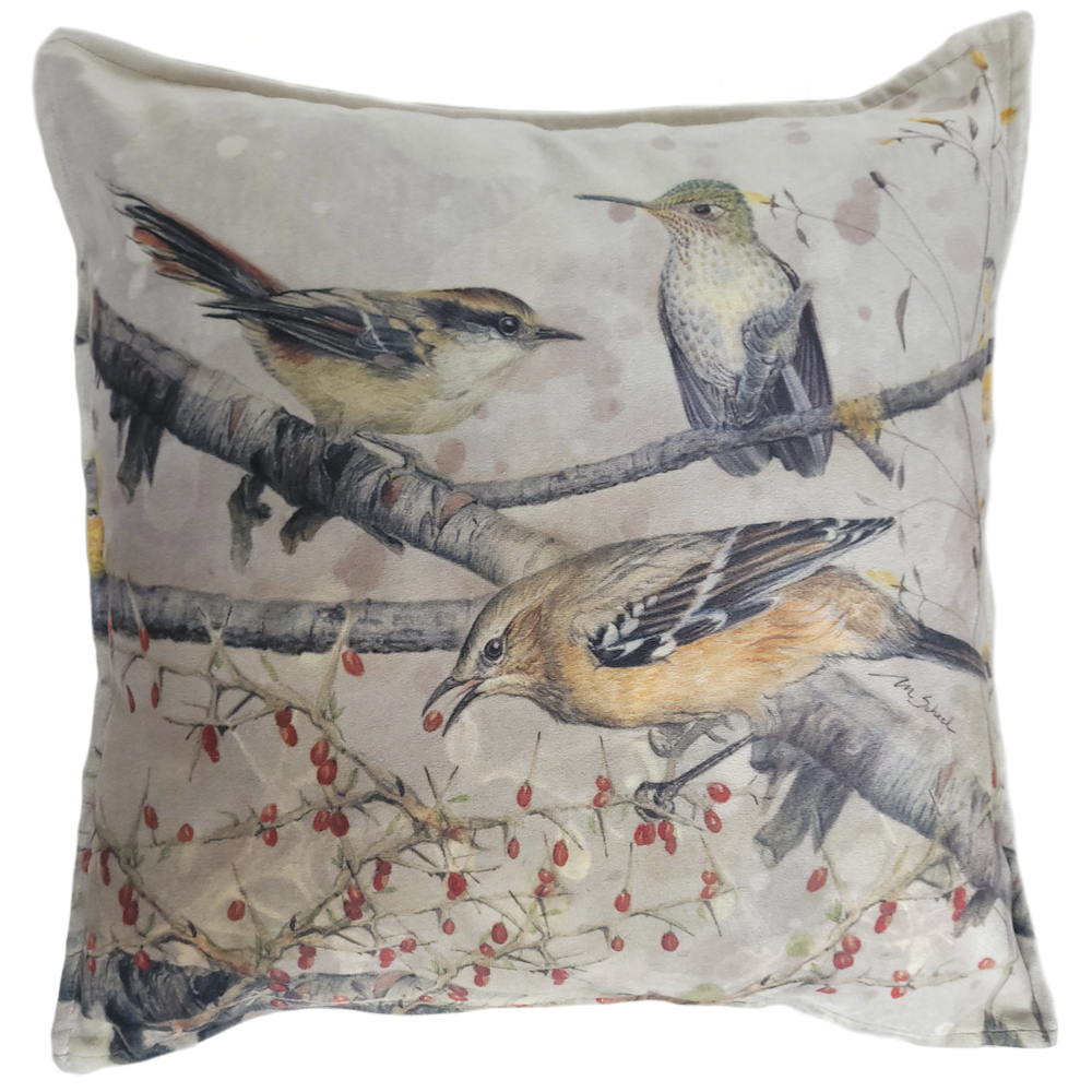 FUNDA COJÍN MARGARITA SCHEEL PARA CASA ALVARINHO VELVET MIX RAYADITO 45 X 45 CM MULTICOLOR - 1