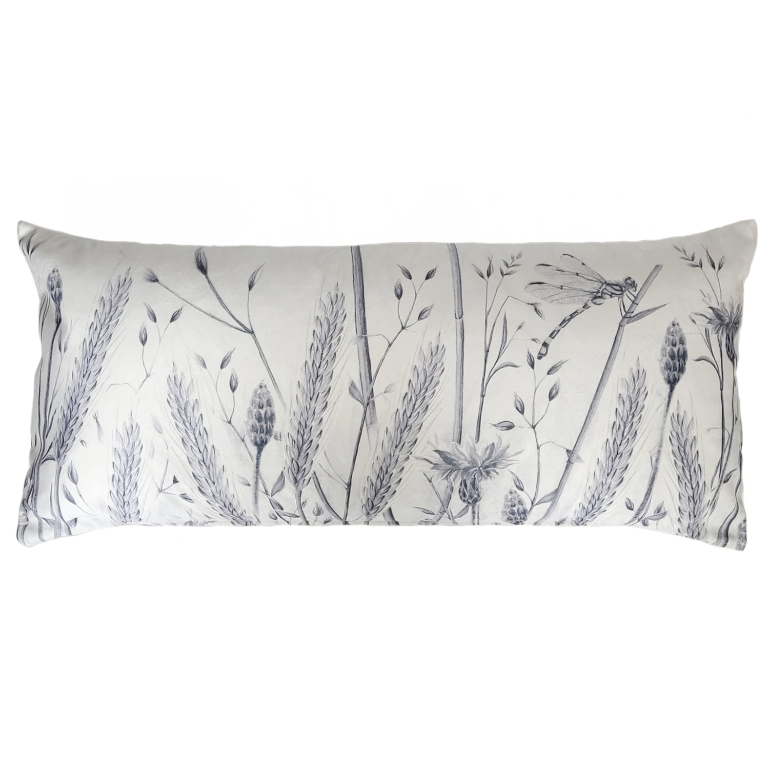 COJÍN MARGARITA SCHEEL PARA CASA ALVARINHO VELVET ESPIGAS Y LIBÉLULA XL 90 X 40 CM MULTICOLOR - 1