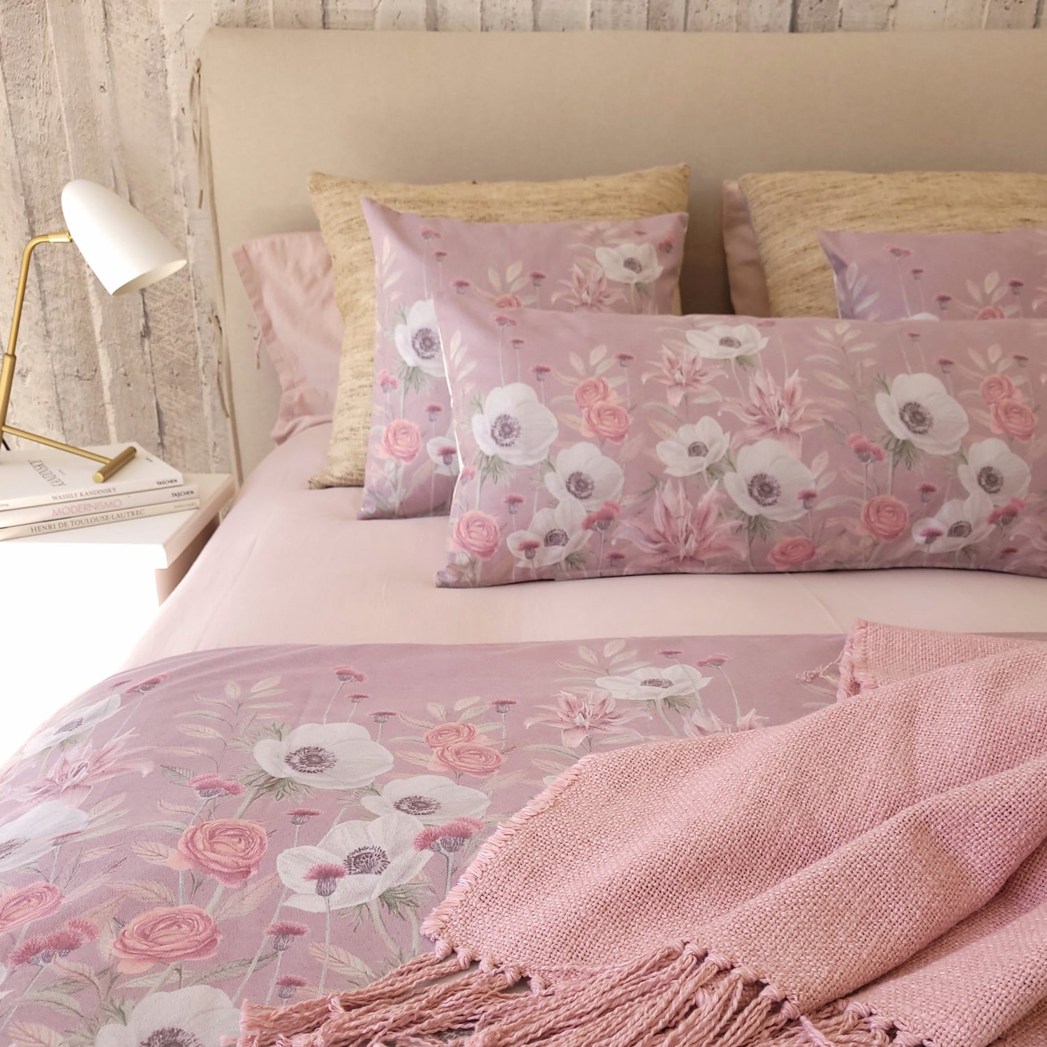 PIECERA GAMUZA ANEMONE BLANCA 220X70 - 2