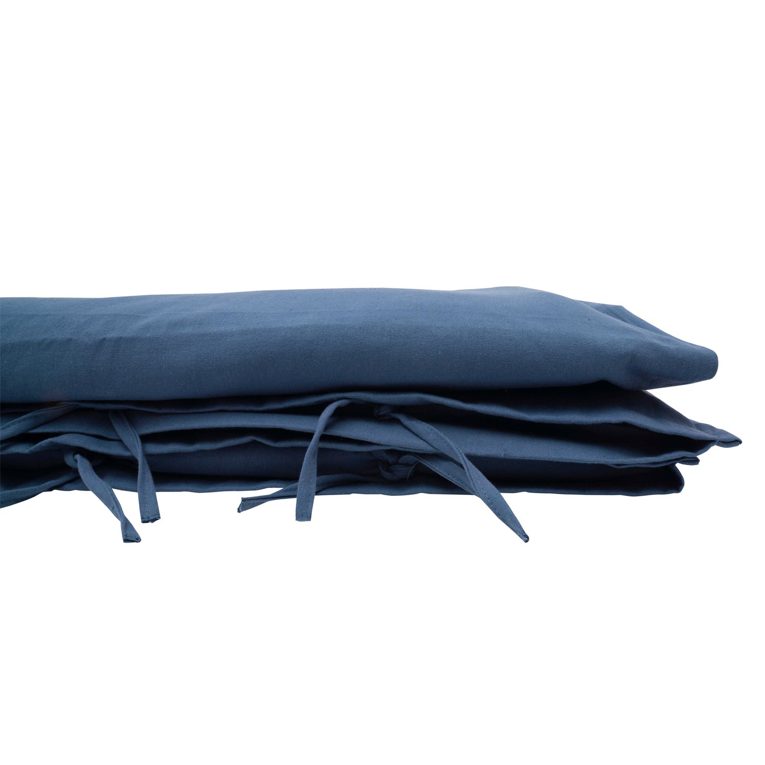 PIECERA CASA ALVARINHO STONE WASH 220 X 80 CM ALGODÓN AZUL - 2