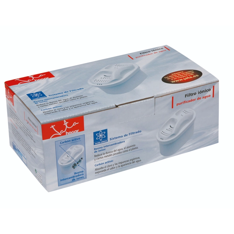 PACK 4 FILTROS JATA RE123X4 PARA JARRAS PURIFICADORAS - 1