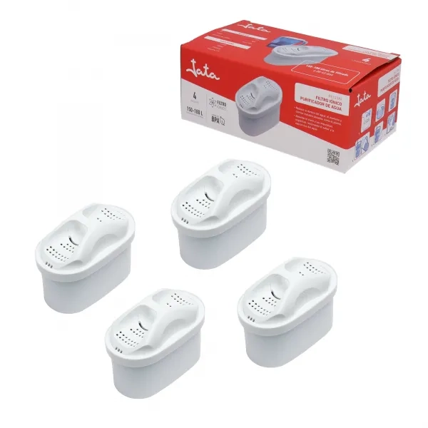 PACK 4 FILTROS JATA RE123X4 PARA JARRAS PURIFICADORAS - 3