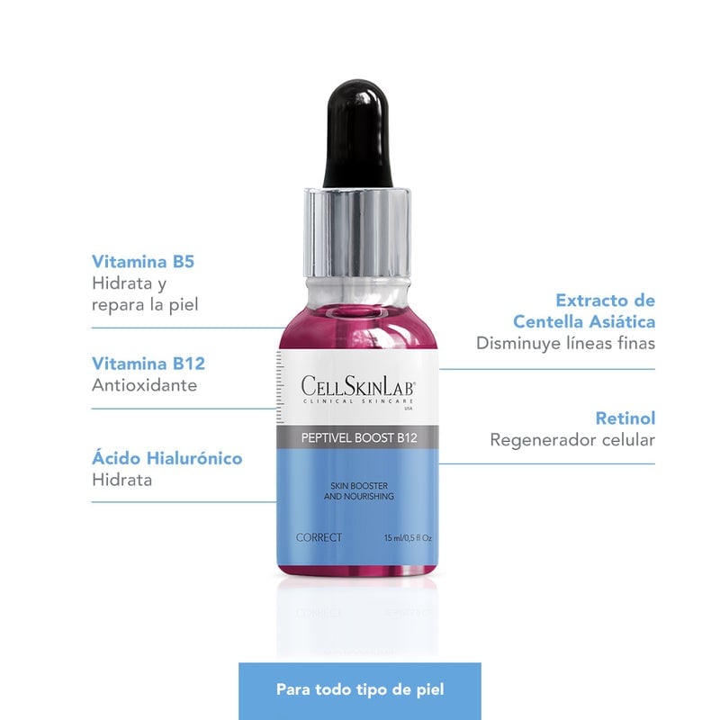 SERUM ROSTRO Y CUELLO CELLSKINLAB 15 ML PEPTIVEL BOOST B12 - 2