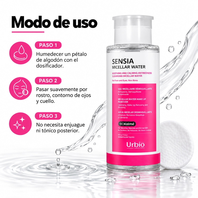 DUO HIDRATACION PIEL SENSIBLE: CREMA HIDRATANTE CALMANTE 40ML + AGUA MICELAR 300ML - 6