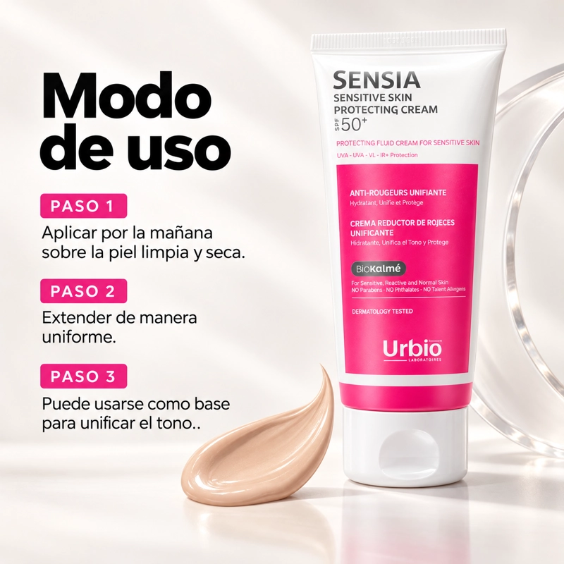 RUTINA PIEL SENSIBLE ANTIROJECES: CREMA HIDRATANTE 40ML + PROTECTOR SOLAR FACIAL SPF50+ 40ML - 3