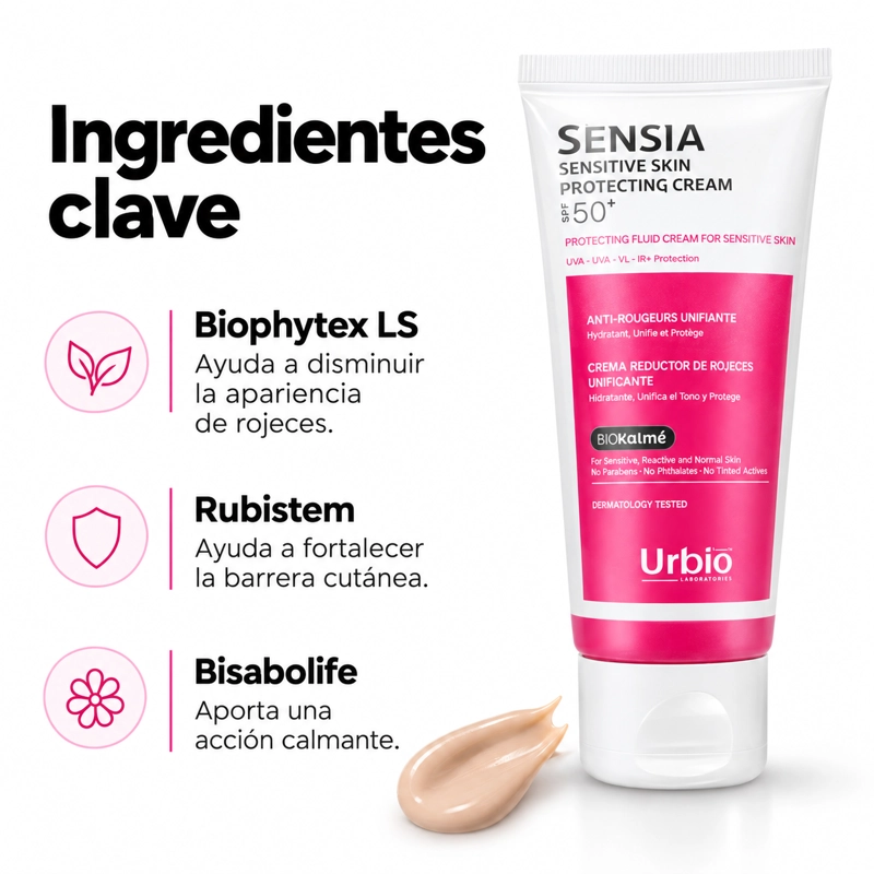 RUTINA PIEL SENSIBLE ANTIROJECES: CREMA HIDRATANTE 40ML + PROTECTOR SOLAR FACIAL SPF50+ 40ML - 6