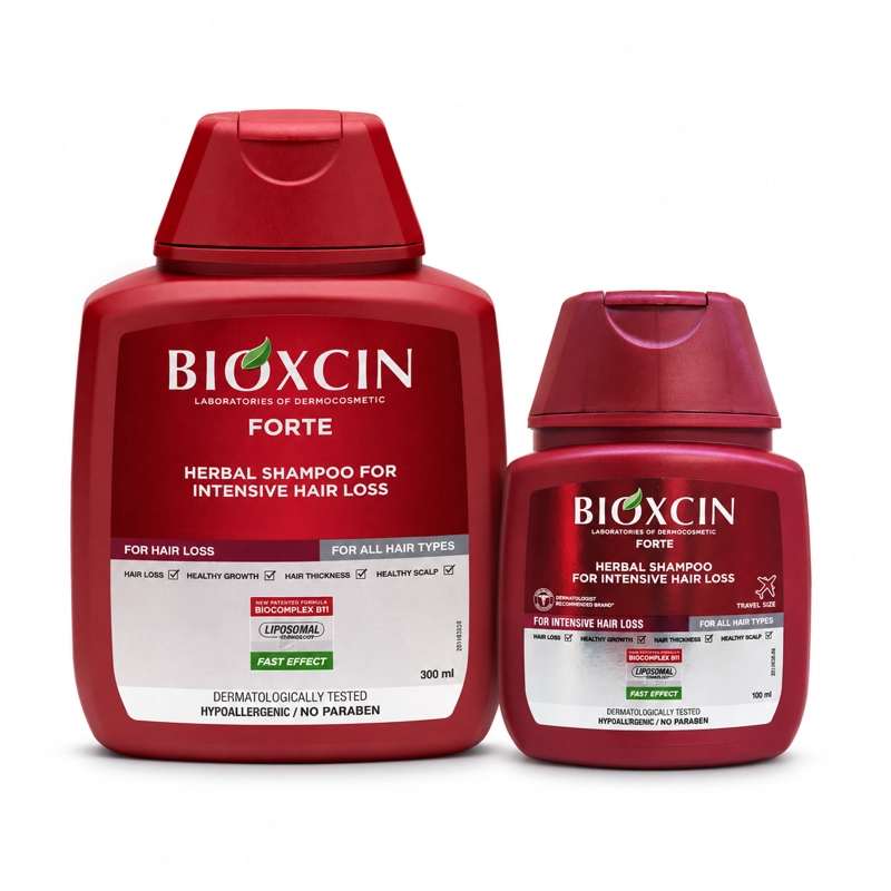 KIT ANTICAIDA CABELLO: SHAMPOO FORTALECEDOR 300ML + FORMATO VIAJE 100ML - 1