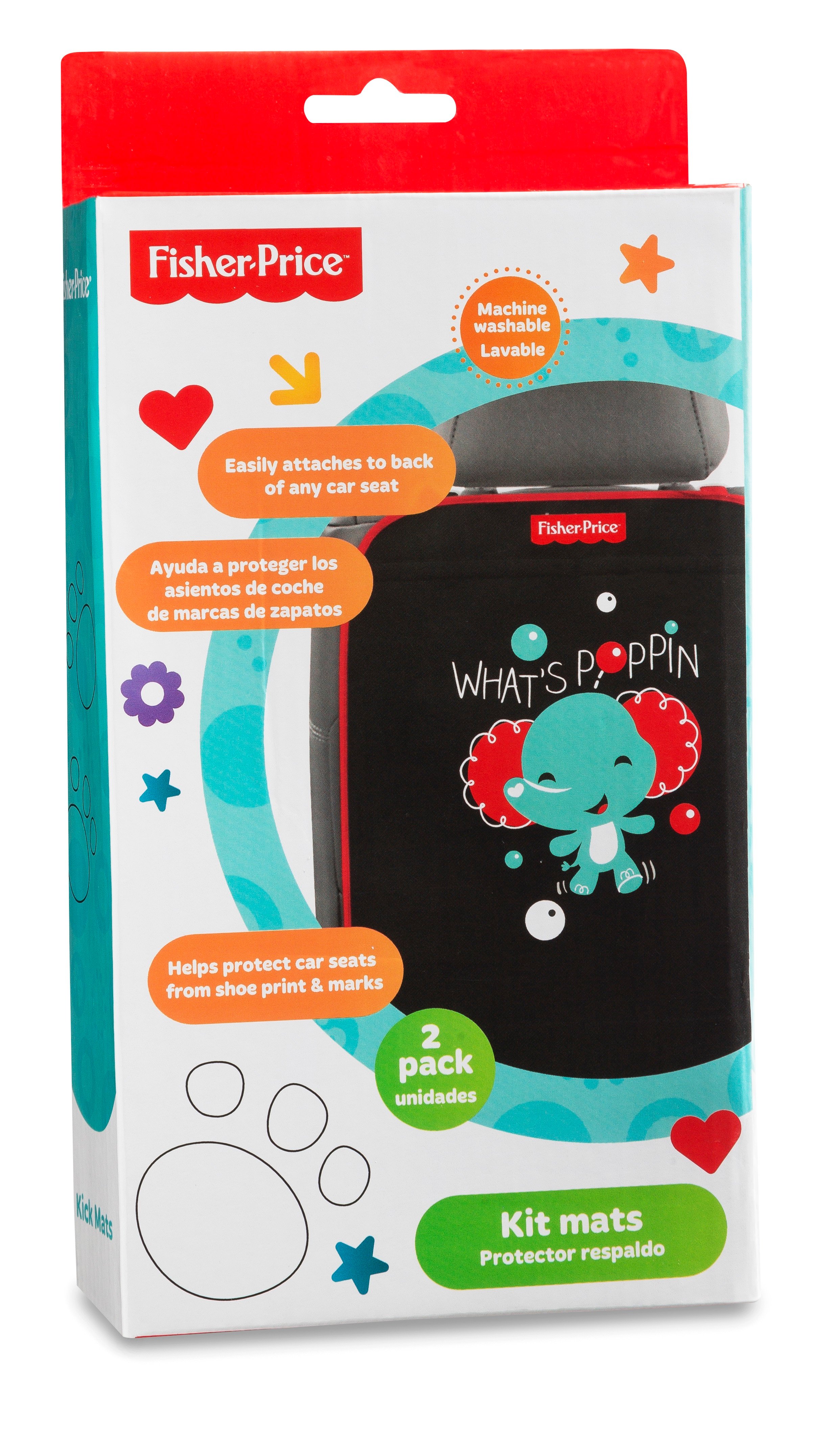 ACCESORIOS FISHER PRICE PROTEC.RESPALDO ASIENT AUT PK2 - 2