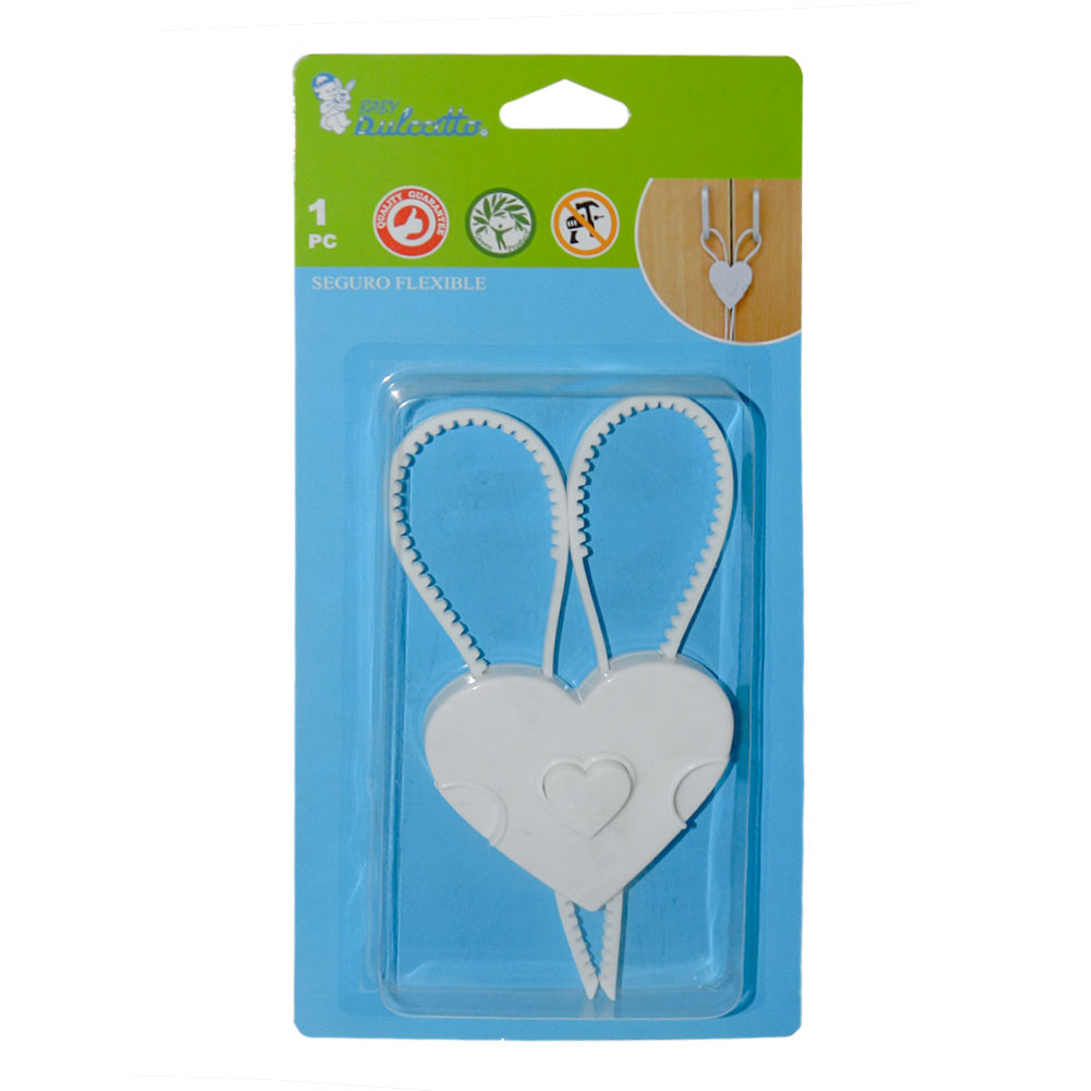 SEGURO BABY DULCCITTO MANILLAS FLEXIBLE DISEÑO CORAZON - 2