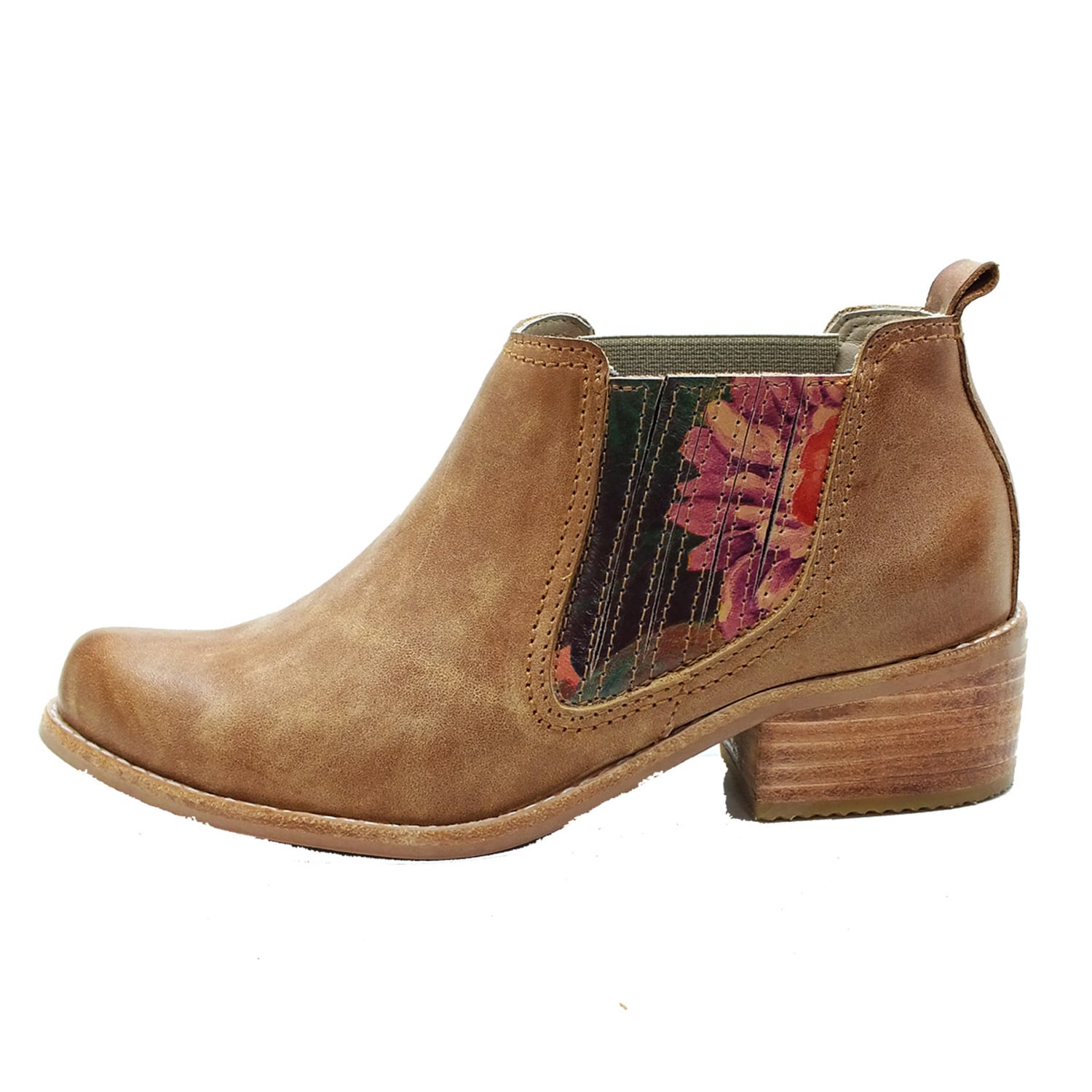 BOTIN ROSE CUERO CAMEL - 1