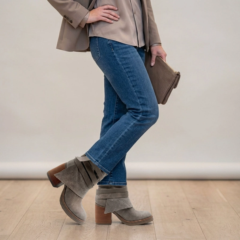 BOTA TRINIDAD CUERO TAUPE AMANO SHOES - 1
