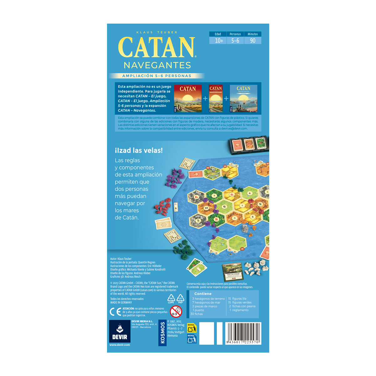 CATAN: NAVEGANTES DE CATAN EXP. 5-6 JUG. - 2