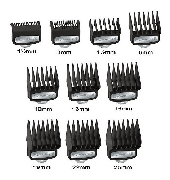 KIT PEINES ALZAS PREMIUM CLIP METÁLICO X 10 UNID WAHL - 1