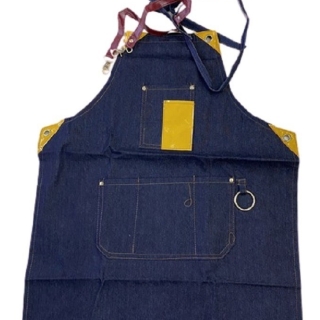 PECHERA DELANTAL BARBERÍA O PELUQUERÍA JEANS - 1