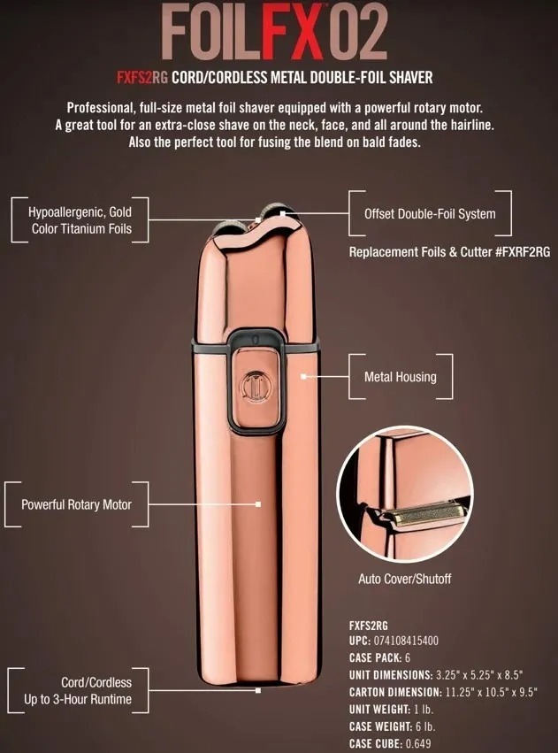 COMBO KIT BABYLISSPRO PATILLERA + AFEITADORA ROSE GOLD INALAMBRICO - 2