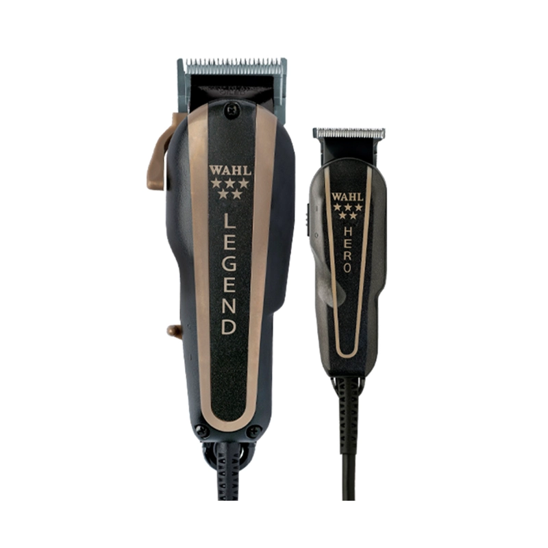 MAQUINA CORTEPELO WAHL BARBER COMBO LEGEND + HERO NEGRO - 1