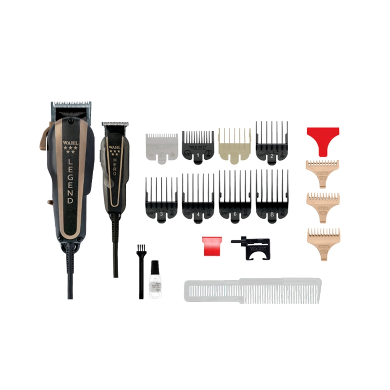 MAQUINA CORTEPELO WAHL BARBER COMBO LEGEND + HERO NEGRO - 2