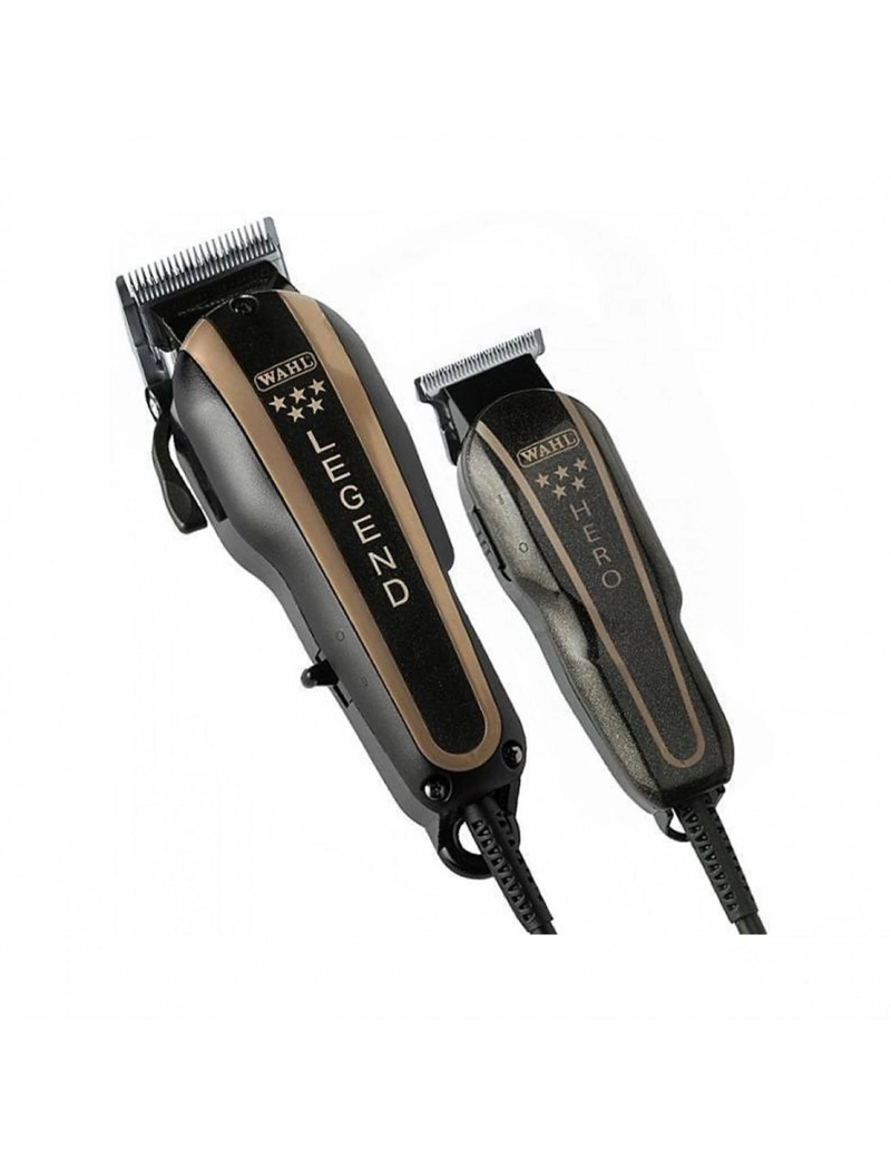 MAQUINA CORTEPELO WAHL BARBER COMBO LEGEND + HERO NEGRO - 5