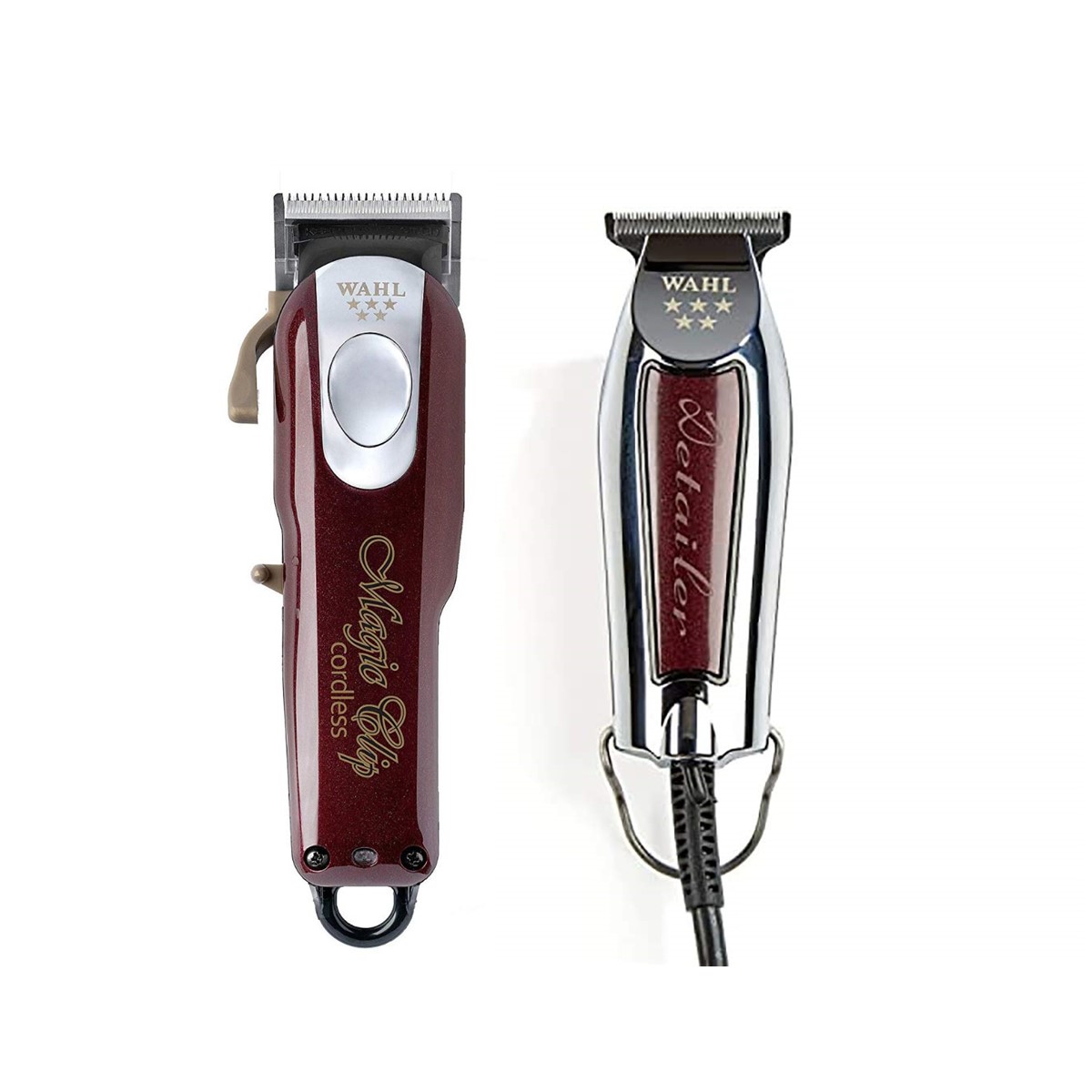 KIT MÁQUINA WAHL MAGIC CLIP CORDLESS + PATILLERA DETAILER - 1